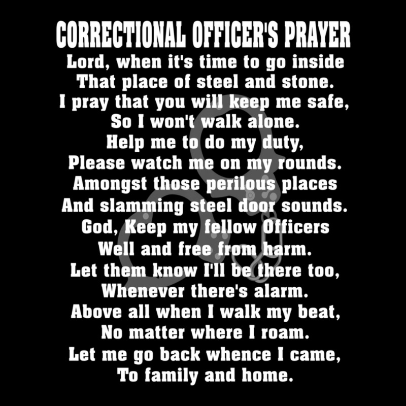 Correctional Officer Prayer Corrections Prayer Pocket T-Shirt by bummercaught | Artistshot