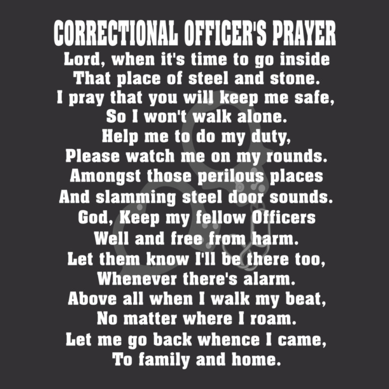 Correctional Officer Prayer Corrections Prayer Vintage Short by bummercaught | Artistshot