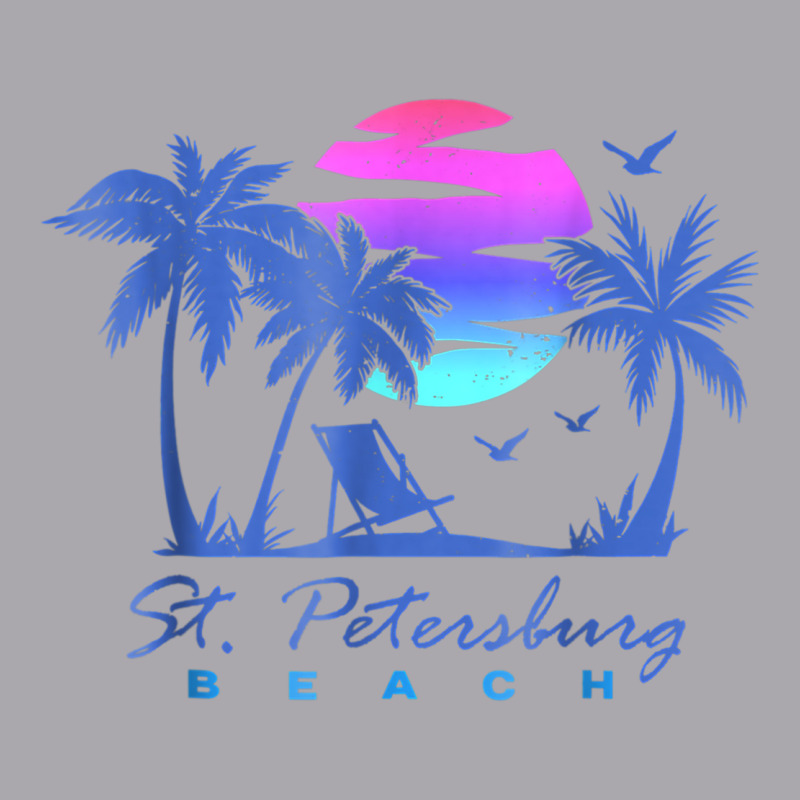 St. Petersburg Beach St Pete Florida Vacation Vintage Sunset Youth 3/4 Sleeve by Queens | Artistshot