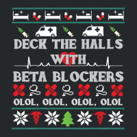 Deck The Halls Beta Blockers Nurse Christmas Ugly Sweater Crewneck Sweatshirt | Artistshot