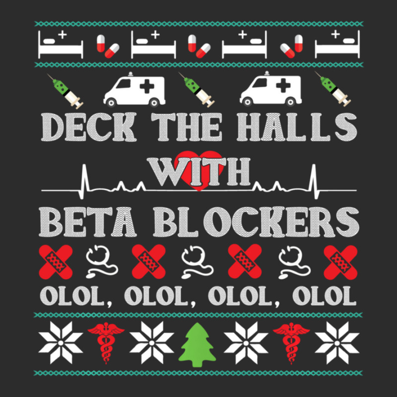 Deck The Halls Beta Blockers Nurse Christmas Ugly Sweater Exclusive T-shirt by behindcedar22 | Artistshot