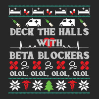 Deck The Halls Beta Blockers Nurse Christmas Ugly Sweater Men's T-shirt Pajama Set | Artistshot