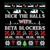 Deck The Halls Beta Blockers Nurse Christmas Ugly Sweater Baby Tee | Artistshot