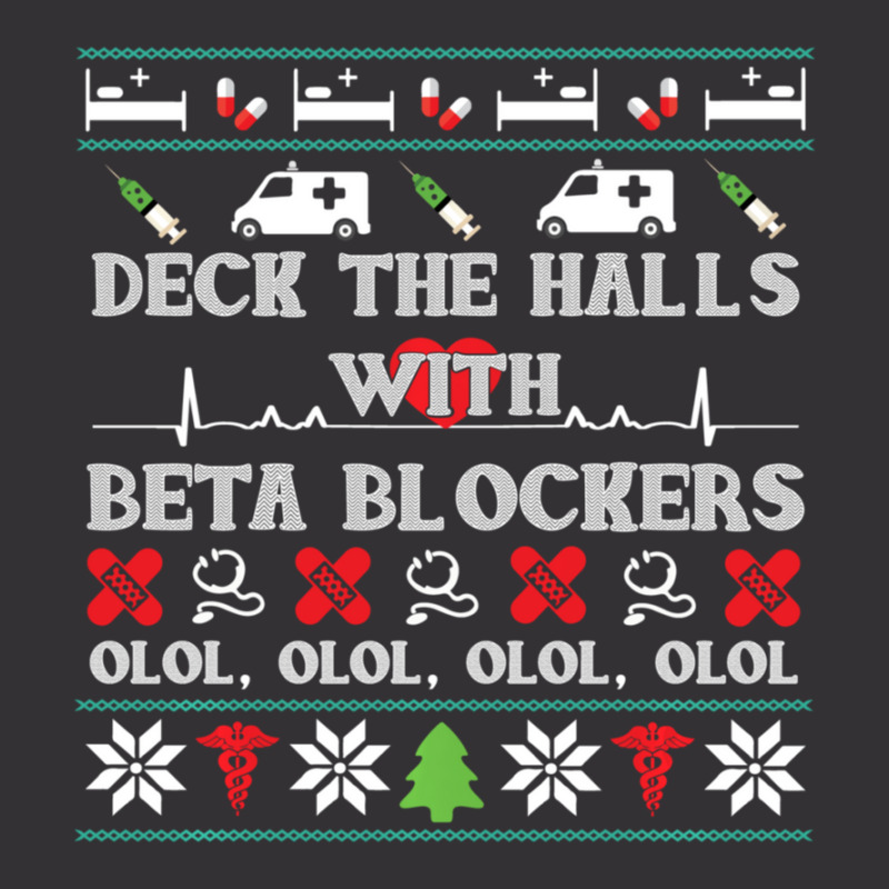 Deck The Halls Beta Blockers Nurse Christmas Ugly Sweater Vintage Short by behindcedar22 | Artistshot