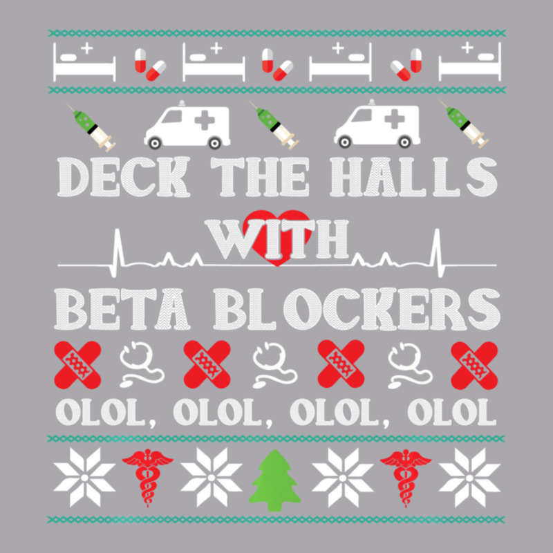 Deck The Halls Beta Blockers Nurse Christmas Ugly Sweater Youth 3/4 Sleeve by behindcedar22 | Artistshot