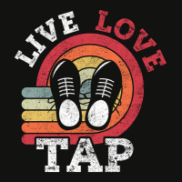 Live Love Tap Dance Dancer Distressed Retro Vintage Style-s3j3c Scorecard Crop Tee | Artistshot