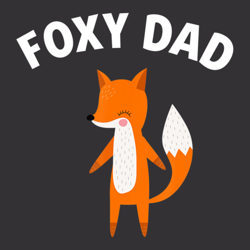 Foxy Dad Father's Day Fox Pun Joke Vintage Hoodie | Artistshot