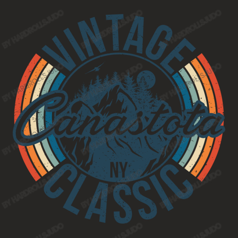 I Love Canastota New York Retro Vintage Classic Limited Edition Ladies Fitted T-Shirt by hardrollsjudo | Artistshot