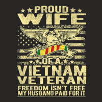 Freedom Isn't Free Proud Wife Of A Vietnam Veteran Ribbon Ladies Fitted T-shirt | Artistshot