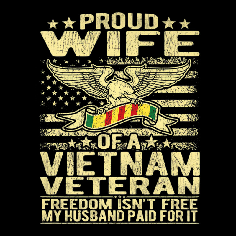 Freedom Isn't Free Proud Wife Of A Vietnam Veteran Ribbon Legging by cm-arts | Artistshot