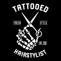 Tattooed Hairstylist Gif For Hairdresser Adjustable Cap | Artistshot