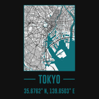 Tokyo Minimalist City Map, Tokyo Diy City Map Metal Print Square | Artistshot