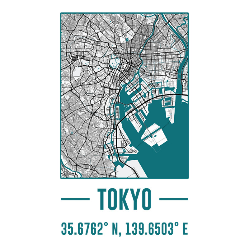 Tokyo Minimalist City Map, Tokyo Diy City Map Sticker | Artistshot