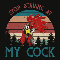 Stop Staring At My Cock Chicken Lovers Scorecard Crop Tee | Artistshot