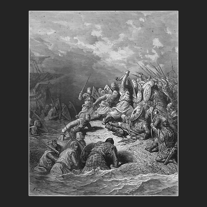 Gustave Doré History Of The Crusades Battle Scene In Jaffa 3/4 Sleeve Shirt | Artistshot