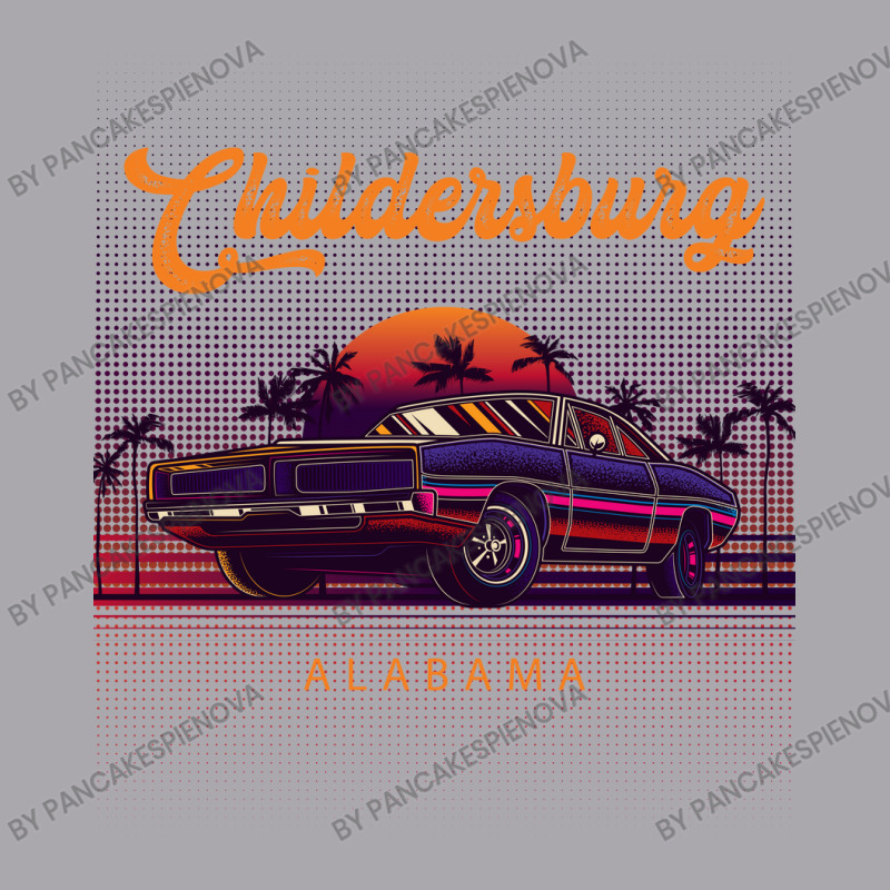 Childersburg Alabama Retro Vintage 80s 90s Muscle Cars Retrowave Aesth Youth 3/4 Sleeve by pancakespienova | Artistshot