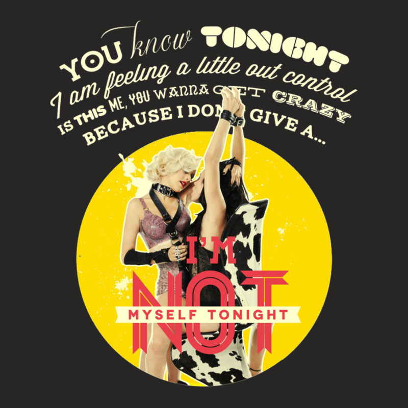 Not Myself Tonight Ladies Fitted T-Shirt by BERNARDMATTHEWS2 | Artistshot