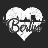 Retro Berlin Germany Skyline Heart Distressed Men's T-shirt Pajama Set | Artistshot