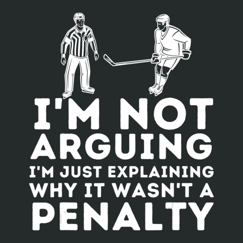 Explaining Why It Wasn't A Penalty Ice Hockey Player Women's Triblend Scoop T-shirt by cm-arts | Artistshot