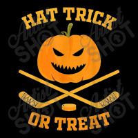 Hat Trick Or Treat Funny Pumpkin Ice Hockey Halloween Men's 3/4 Sleeve Pajama Set | Artistshot