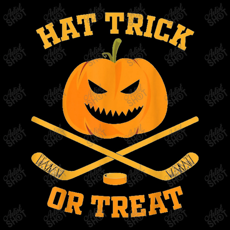 Hat Trick Or Treat Funny Pumpkin Ice Hockey Halloween Unisex Jogger by Ariannajamie | Artistshot