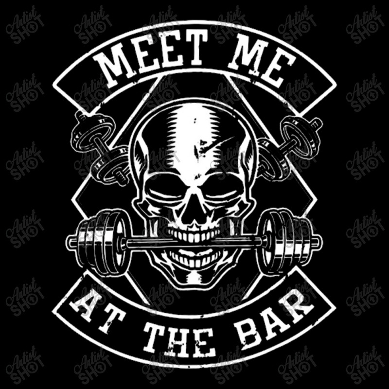 Weightlifting Bodybuilding Meet Me At The Bar Powerlifting V-Neck Tee by Ariannajamie | Artistshot