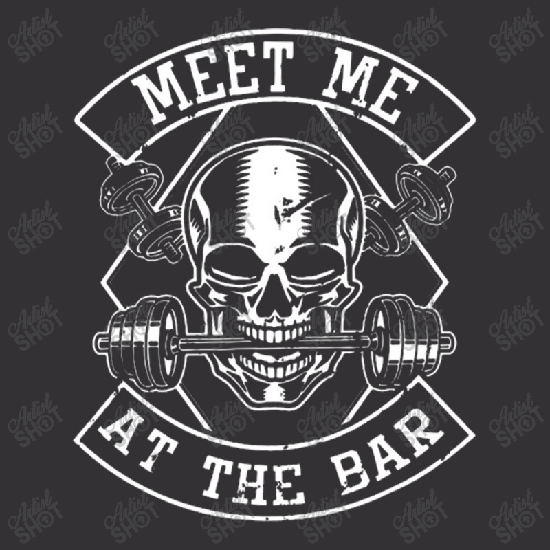 Weightlifting Bodybuilding Meet Me At The Bar Powerlifting Vintage Hoodie by Ariannajamie | Artistshot