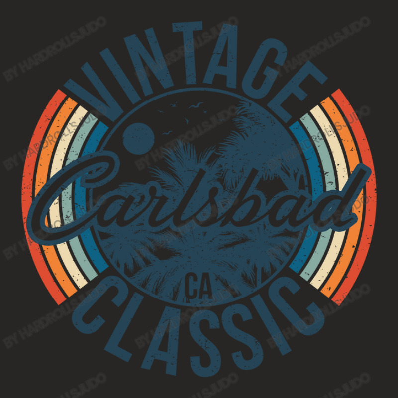 I Love Carlsbad California Retro Vintage Classic Limited Edition Ladies Fitted T-Shirt by hardrollsjudo | Artistshot