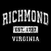 Richmond Virginia Va Vintage Established Sports Cropped Hoodie | Artistshot