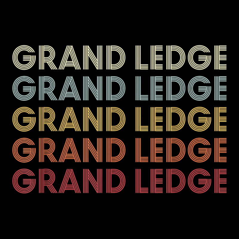 Grand Ledge Michigan Grand Ledge Mi Retro Vintage Text Adjustable Cap | Artistshot