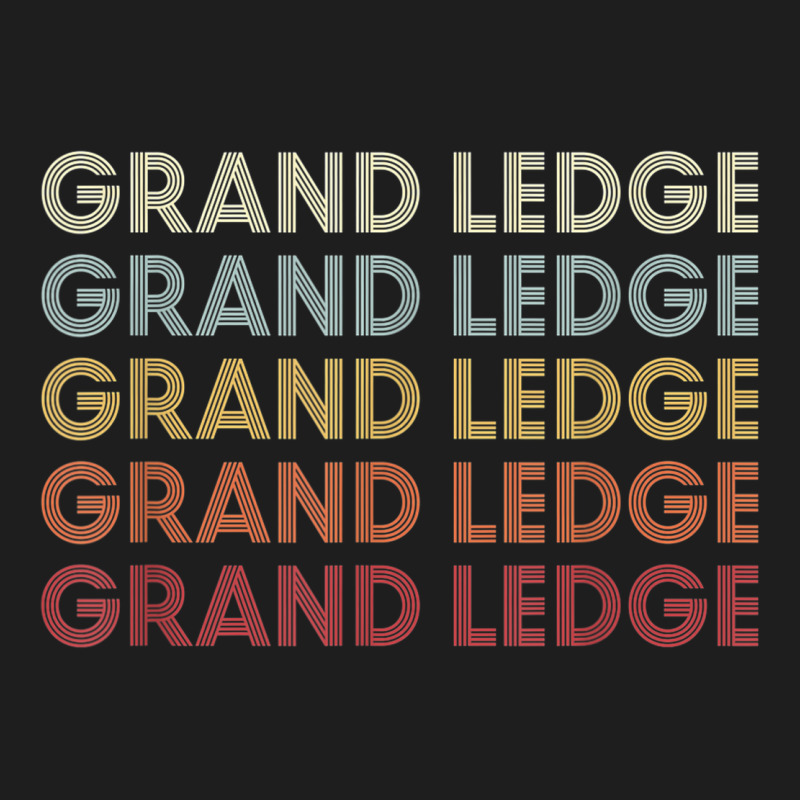 Grand Ledge Michigan Grand Ledge Mi Retro Vintage Text Classic T-shirt | Artistshot