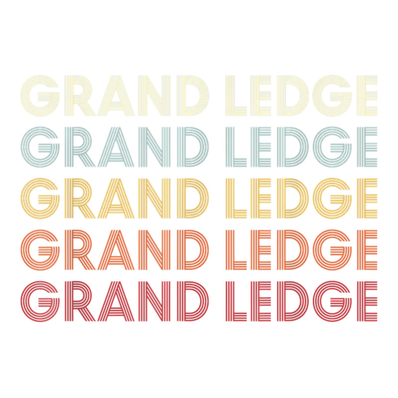 Grand Ledge Michigan Grand Ledge Mi Retro Vintage Text Sticker | Artistshot