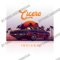 Cicero Indiana Retro Vintage 80s 90s Muscle Cars Retrowave Aesthetic Sticker | Artistshot