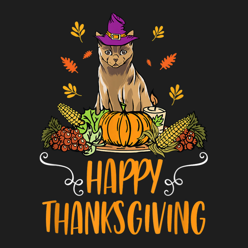 Happy Thanksgiving Cat Clothing Gift Funny Thanksgiving Day Classic T-shirt | Artistshot