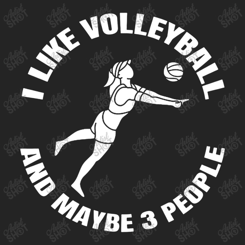 I Like Volleyball And Maybe 3 People 3/4 Sleeve Shirt by DJ Art | Artistshot