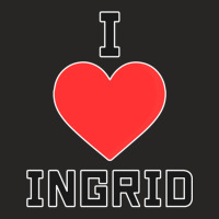 I Love Ingrid I Love Ingrid Ladies Fitted T-shirt | Artistshot