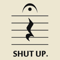 Shut Up By Music Notation Cropped Hoodie | Artistshot