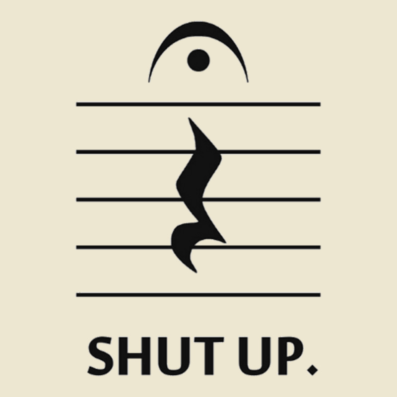 Shut Up By Music Notation Cropped Hoodie by cm-arts | Artistshot