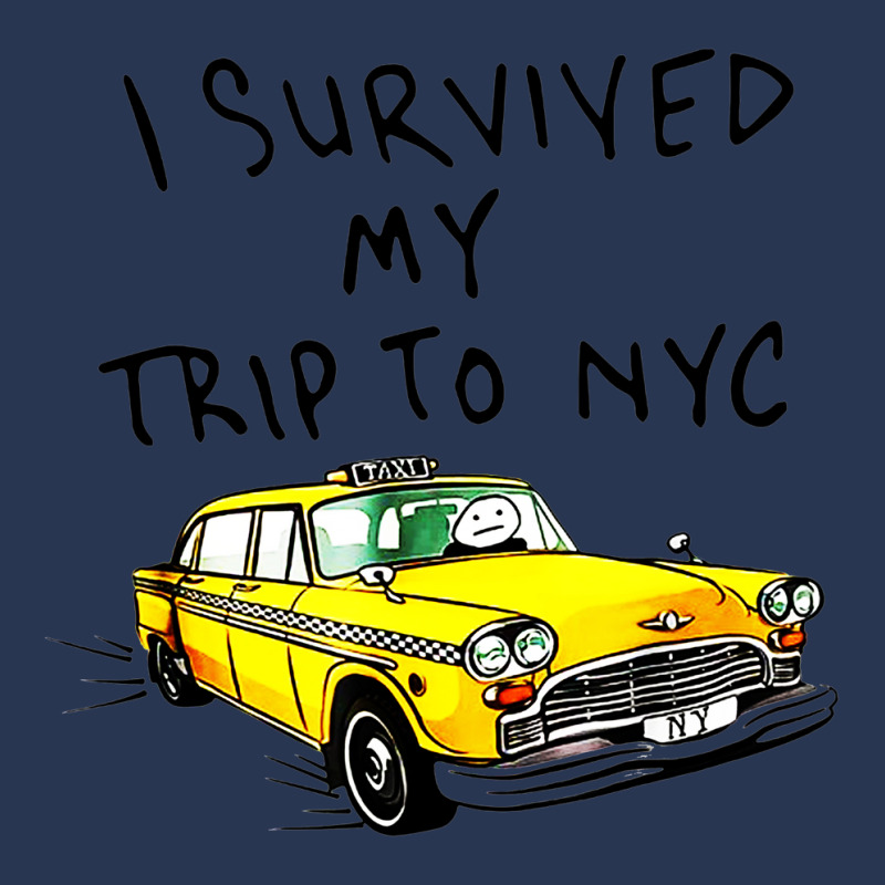 I Survived My Trip To Nyc Ladies Denim Jacket by cm-arts | Artistshot