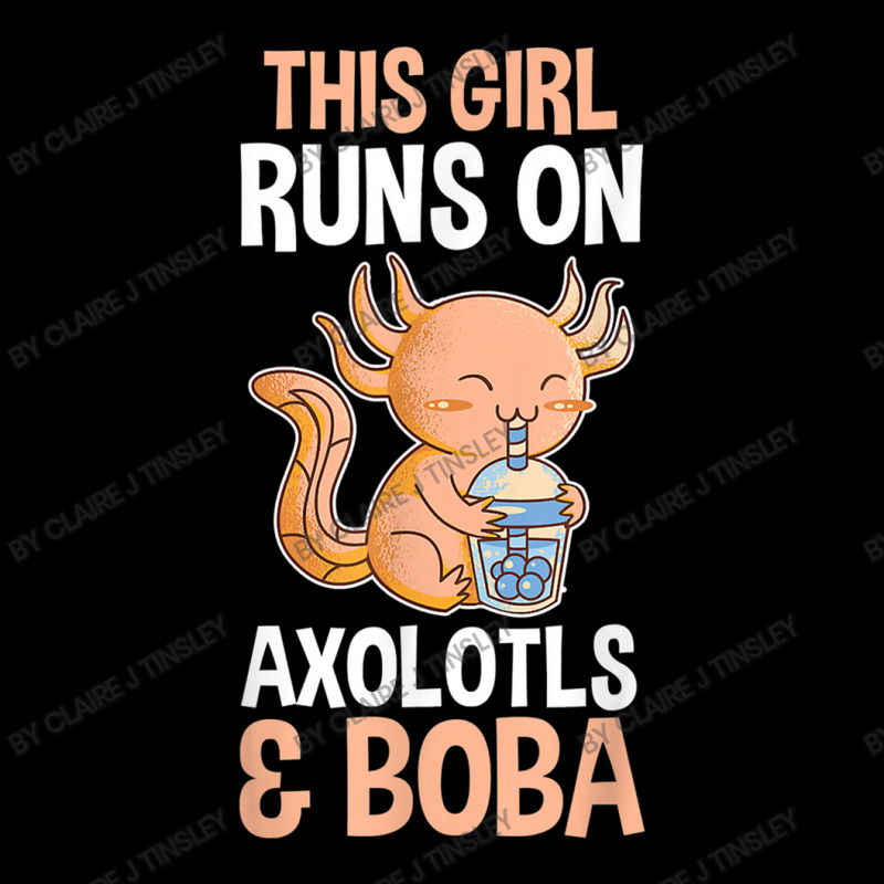 Axolotl Bubble Tea Pocket T-Shirt by Claire J Tinsley | Artistshot