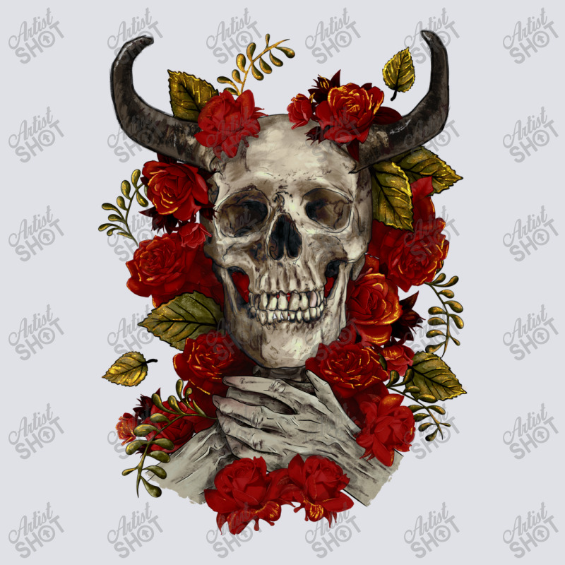 Bull Human Skull With Roses Bucket Hat by RanaPortraitStore | Artistshot