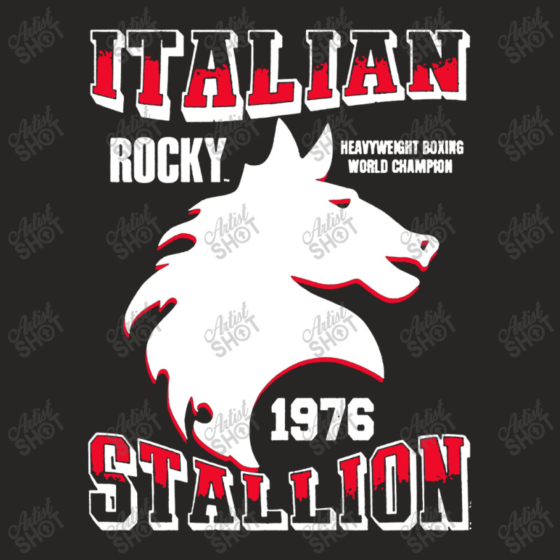 Italian Stallion World Champion Ladies Fitted T-Shirt by LemonTees | Artistshot