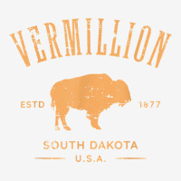 Vermillion South Dakota Bison Distressed Design T Shirt Adjustable Cap | Artistshot