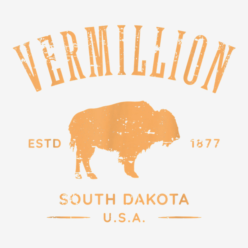 Vermillion South Dakota Bison Distressed Design T Shirt Adjustable Cap by claudettemeskqx | Artistshot