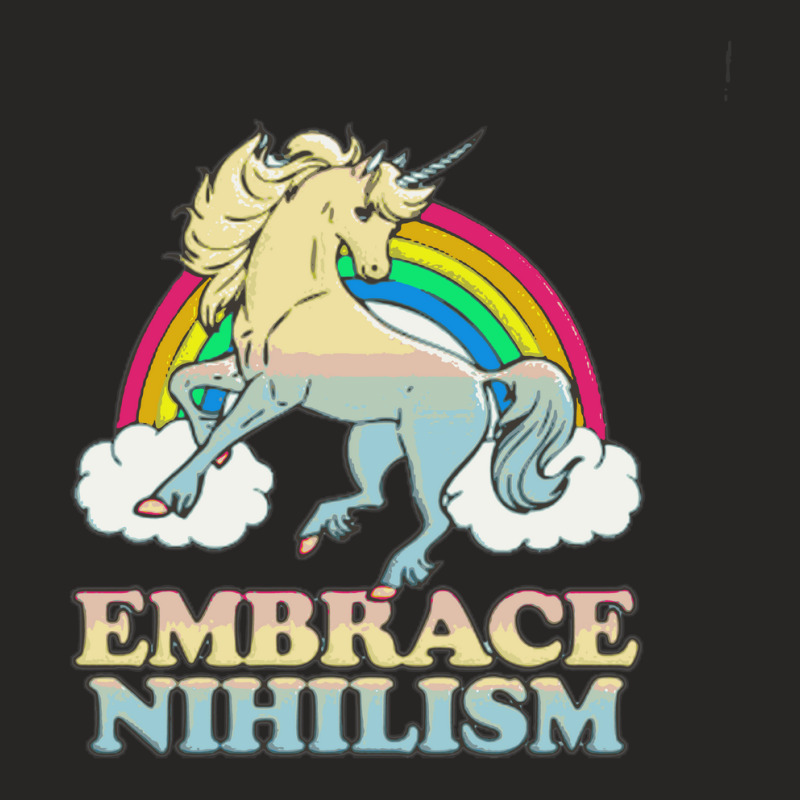 Embrace Nihilism Ladies Fitted T-Shirt by cm-arts | Artistshot