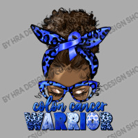 Colon Cancer Warrior Afro Messy Bun T-shirt | Artistshot