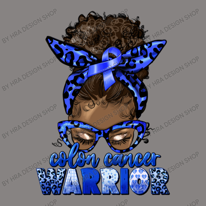 Colon Cancer Warrior Afro Messy Bun Adjustable Cap | Artistshot