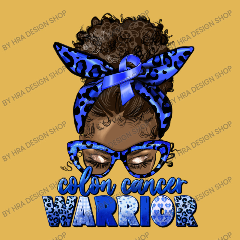 Colon Cancer Warrior Afro Messy Bun Vintage Hoodie And Short Set | Artistshot