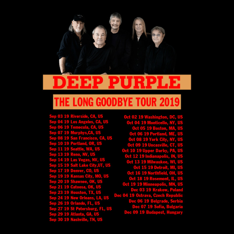 Deep Purple Tour 2019 Back Adjustable Cap | Artistshot