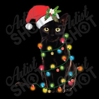 Black Cat Santa Tangled Up In Christmas Lights Sweatshirt Toddler Sweatshirt | Artistshot